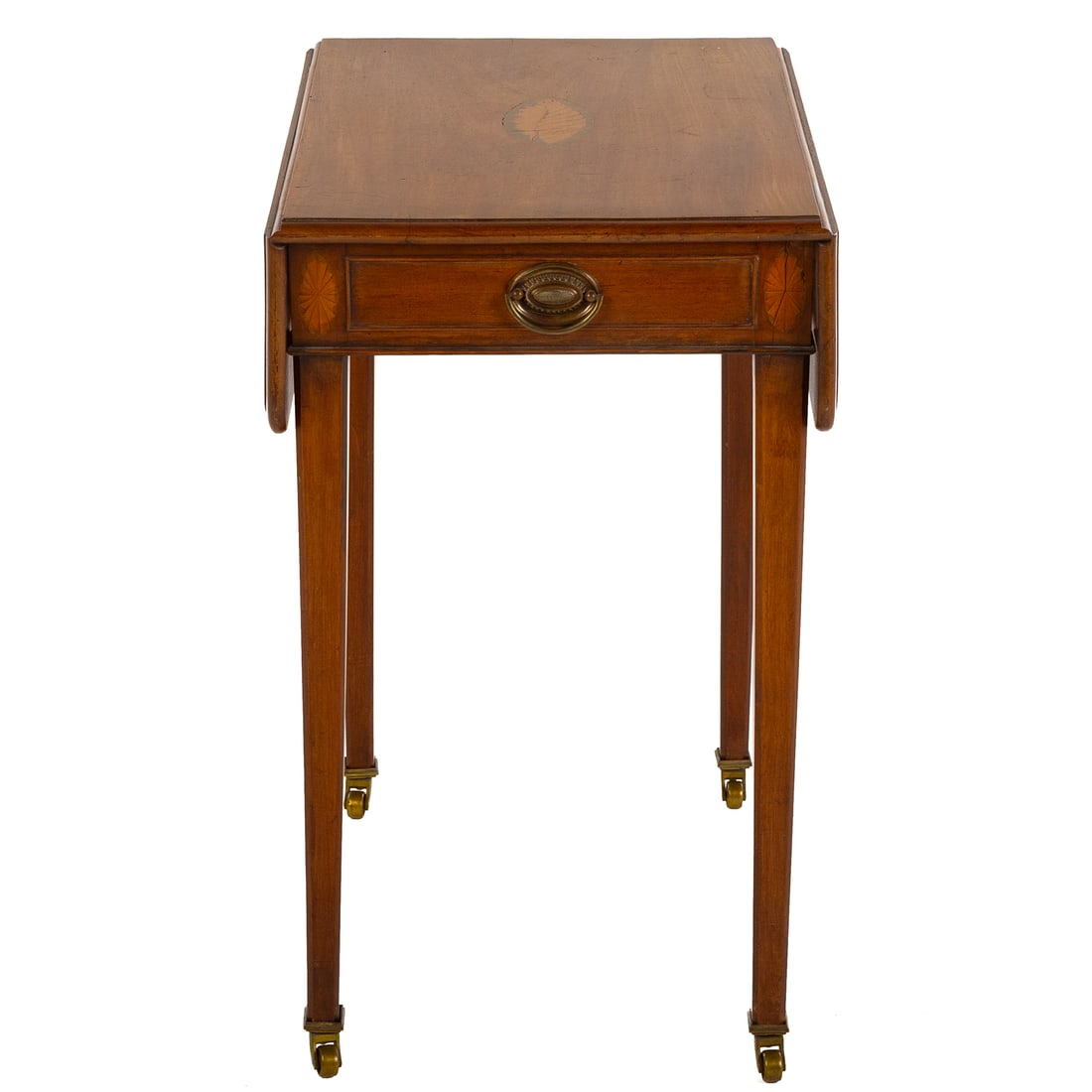 George III Style Inlaid Mahogany Pembroke Table (1 of 4)