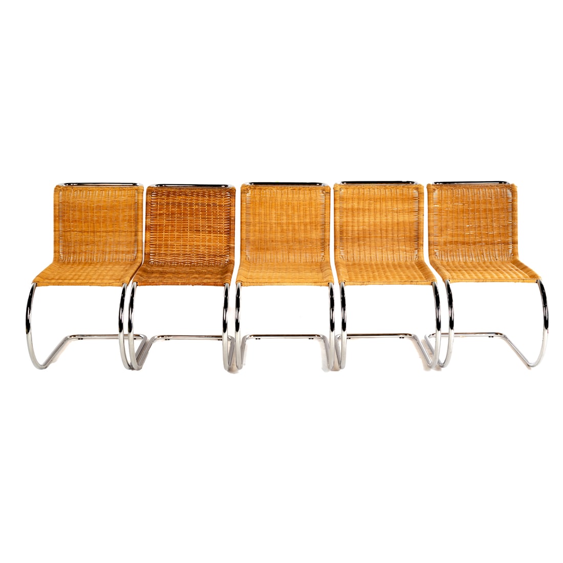 Five Mies Van Der Rohe Style Cantilever Chairs (1 of 4)