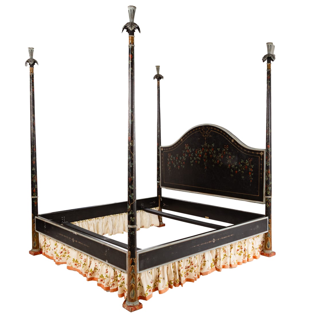 Patina Contemporary Painted King-Sized Poster Bed (1 of 7)