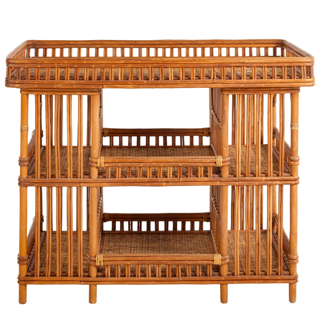 Vintage Rattan Outdoor Bar Console/ Server (1 of 4)