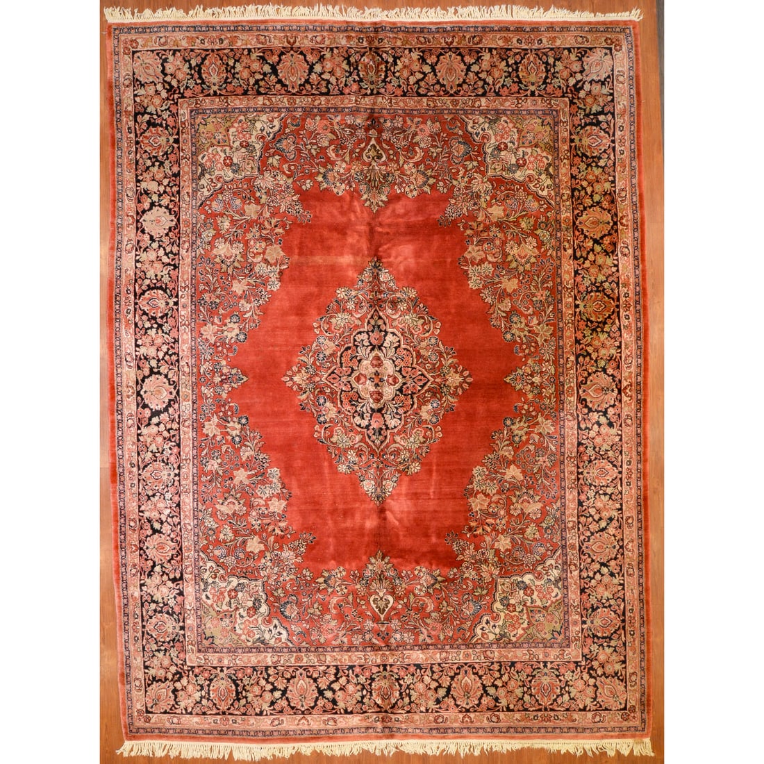 Sarouk Carpet, Persia, 10.4 x 14.2: Third quarter, 20th century, hand-knotted, wool pile