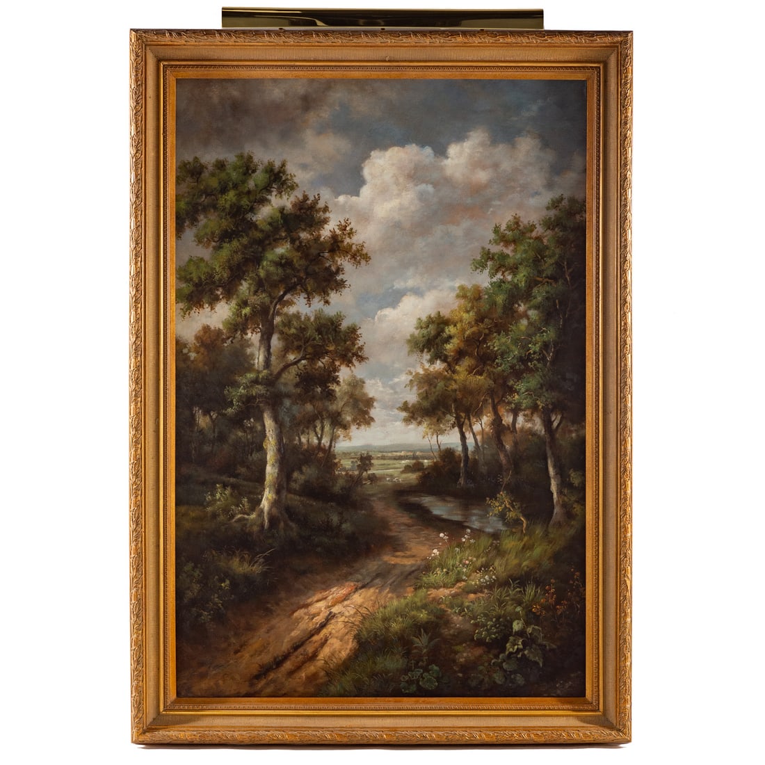 Artist Unknown. Landscape with Path, oil (1 of 6)