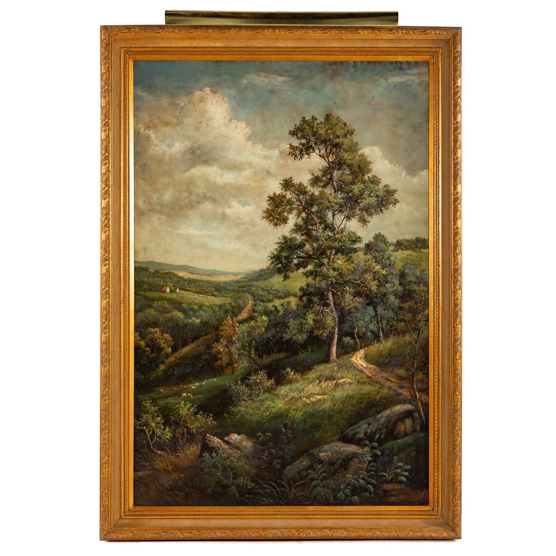 Artist Unknown. View from a Hillside, oil (1 of 5)