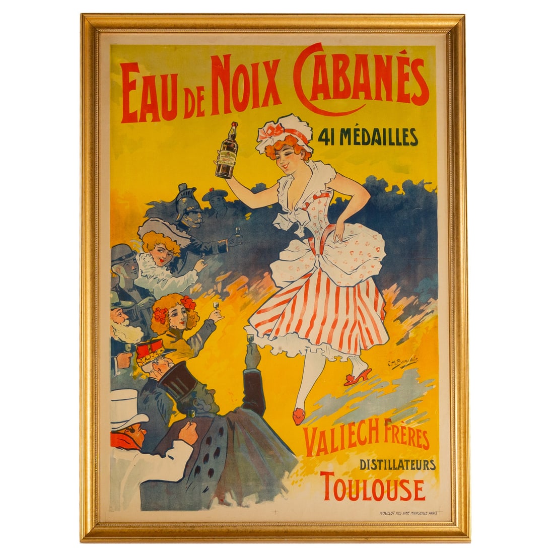 Charles H. Beauvais. "Eau de Noix Cabanes," lithograph (1 of 3)