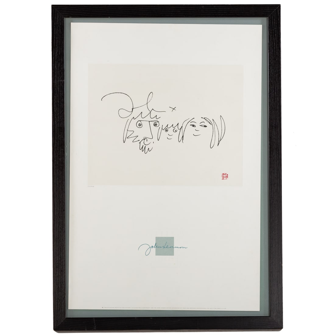 John Lennon Family Tree Lithograph