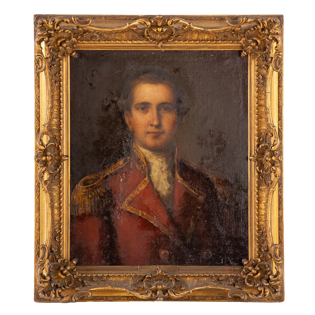 Attributed to Sir William Beechey. Portrait of an Officer, oil (1 of 4)