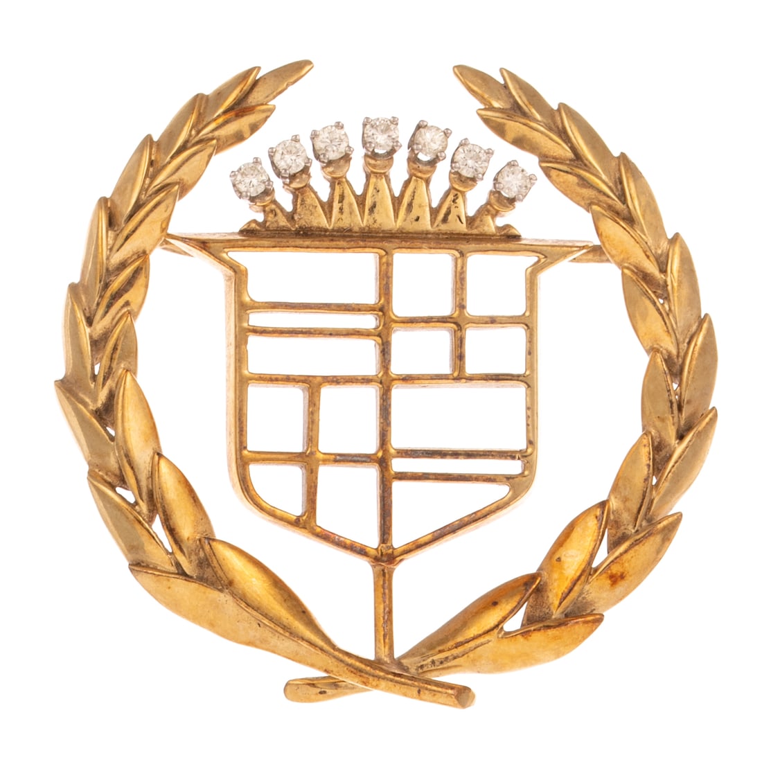 A Cadillac Emblem with Diamonds Pendant in 14K (1 of 4)