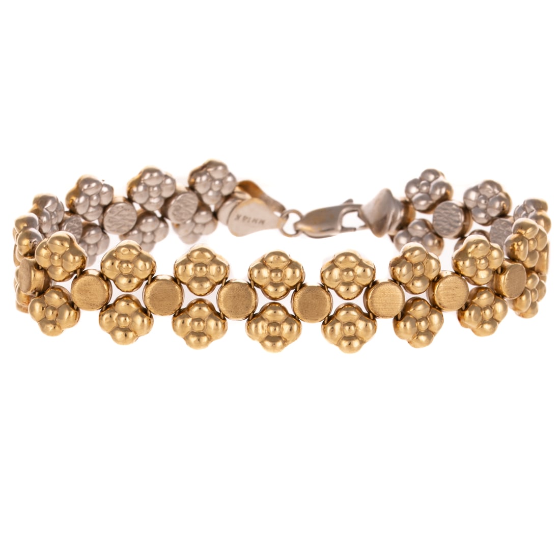 A Reversible Two-Tone Gold Bracelet in 14K (1 of 5)