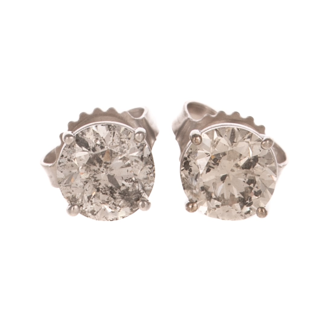 A Pair of 2.00 ctw Diamond Studs in 18K (1 of 3)