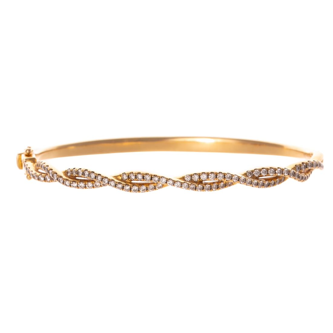 A Twisted Diamond Bangle in 18K (1 of 4)