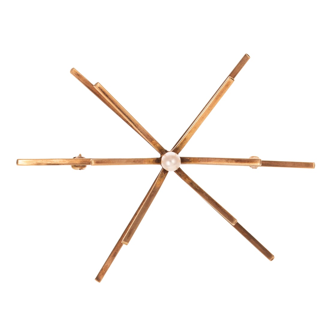 A Pearl Starburst Brooch by Betty Cooke in 10K (1 of 4)