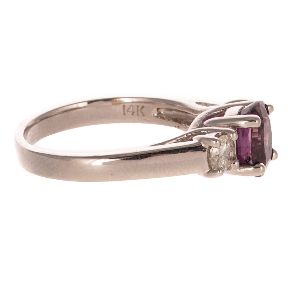 A Classic Ruby & Diamond Ring in 14K - 2