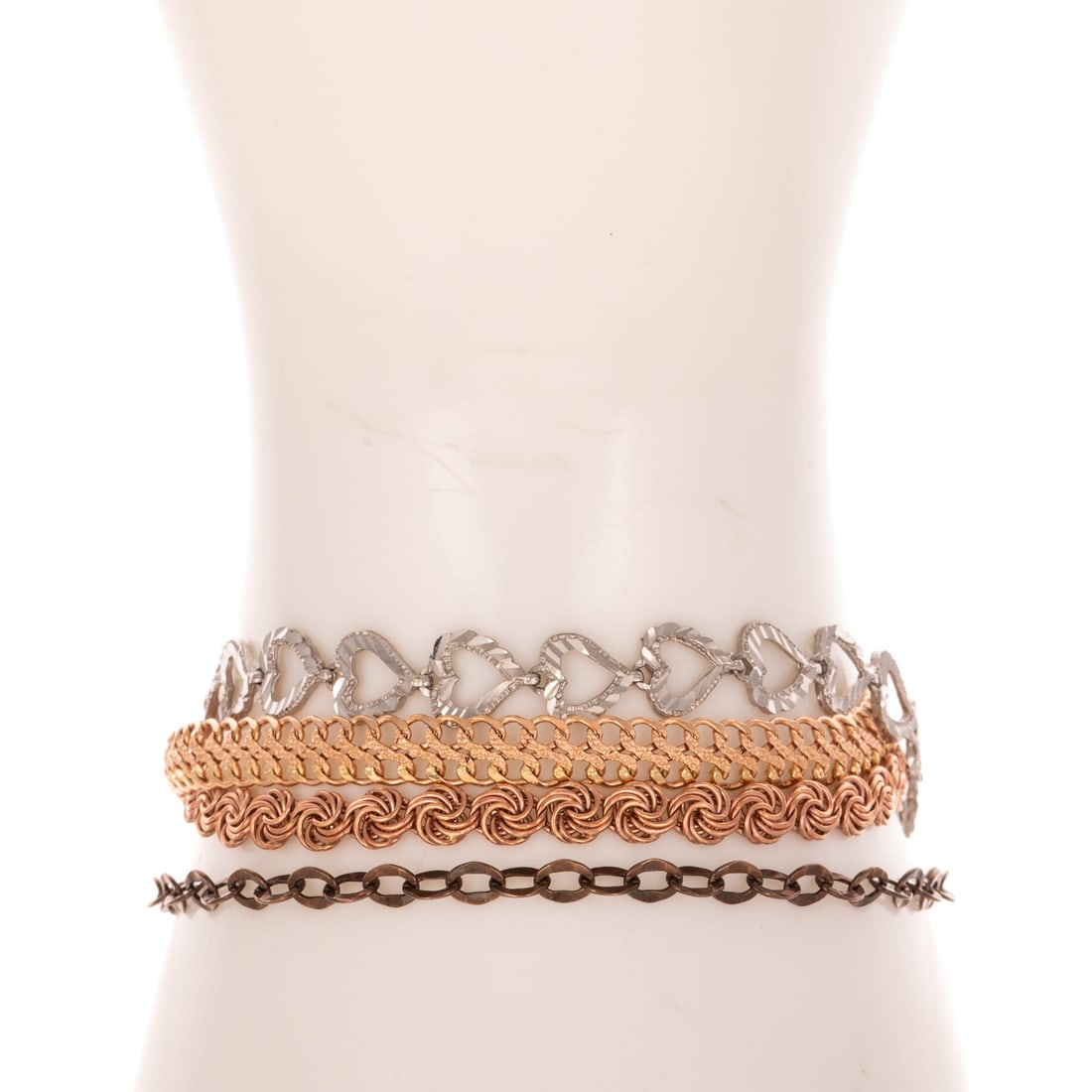 Four Link Bracelets in 14K - 3