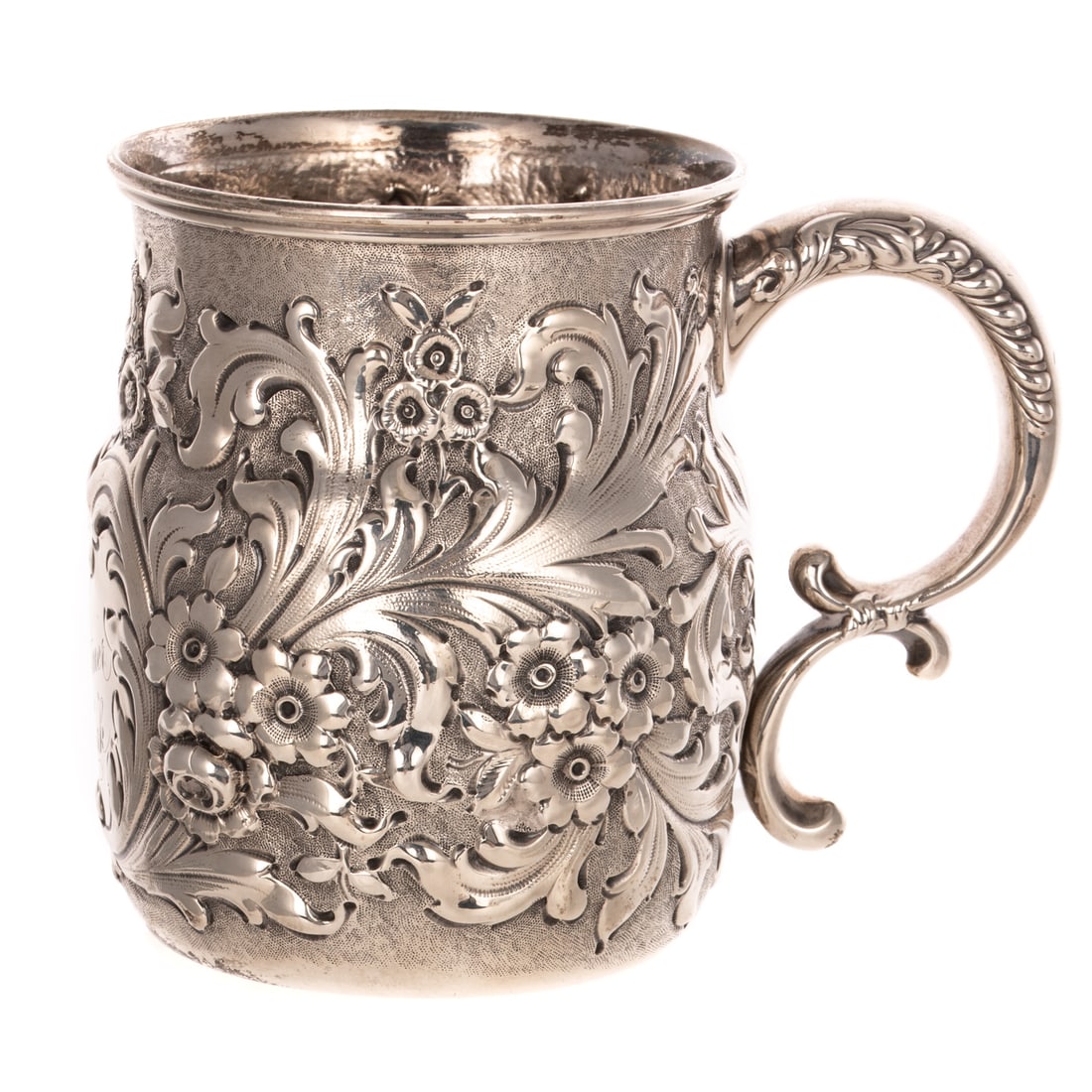 Three Sterling Repousse Cups - 4