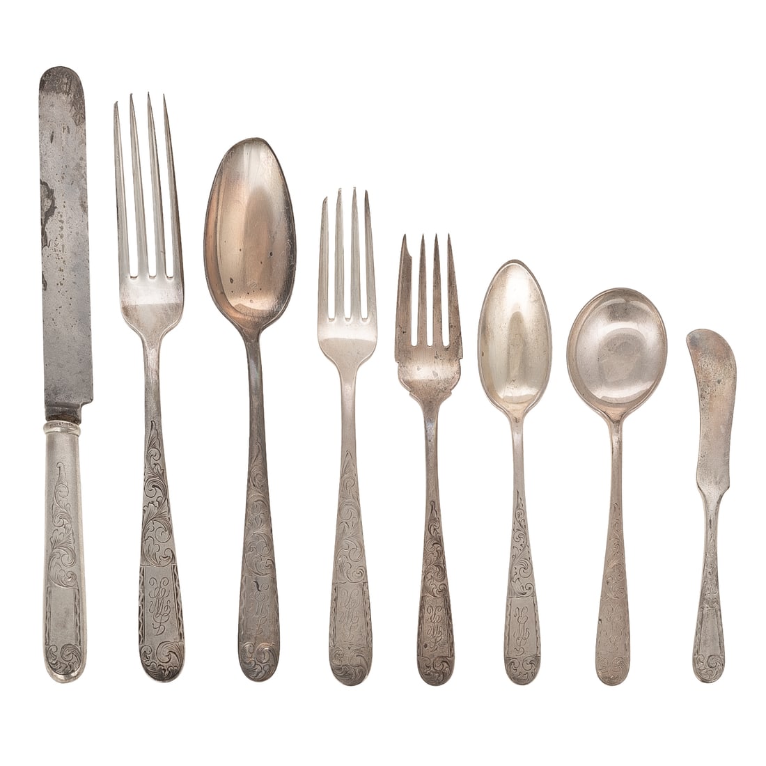 S Kirk & Son Sterling "Mayflower" Flatware Service (1 of 5)