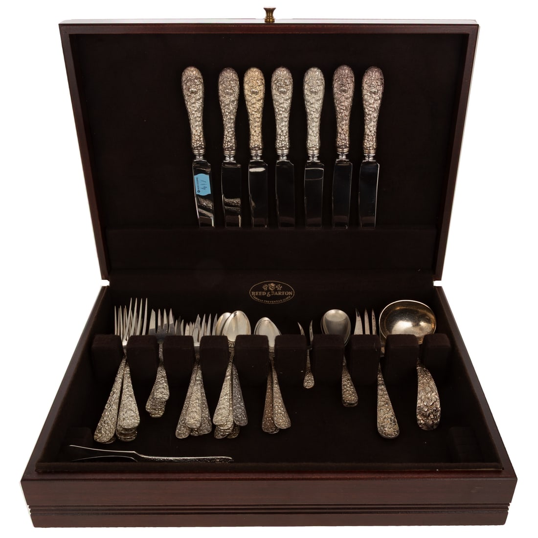 S Kirk & Son Sterling "Repousse" Flatware Service (1 of 7)