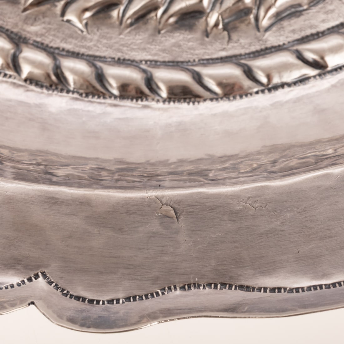 Two Peruvian Sterling Repousse Chargers - 7