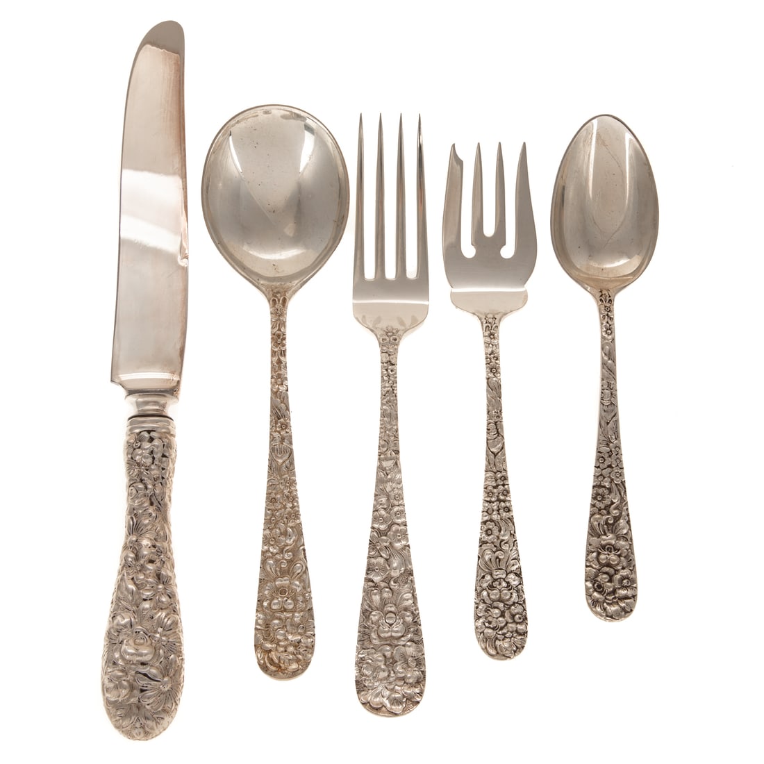 Stieff Sterling "Rose" Flatware Service (1 of 3)