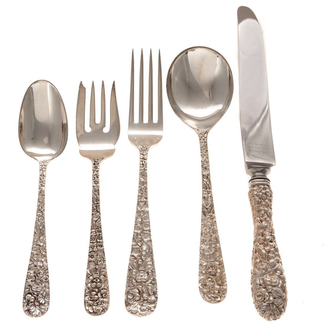 Stieff Sterling "Rose" Flatware Service (1 of 3)