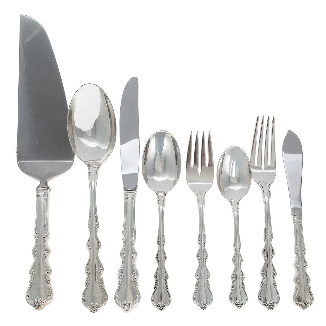 International Sterling "Angelique" Flatware Service (1 of 4)