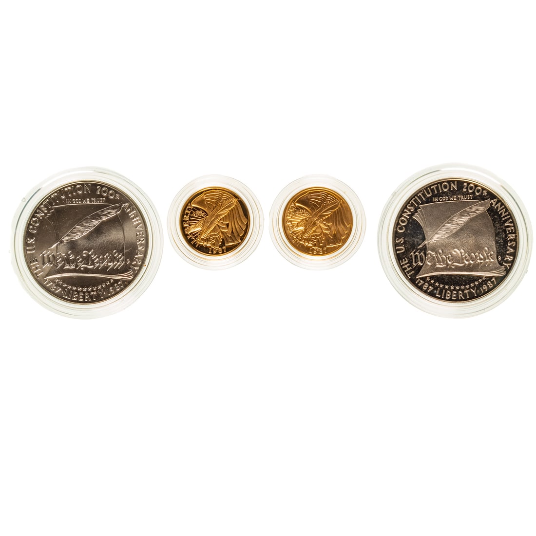 1987 4-Piece Constitution Proof/MS Set - 2