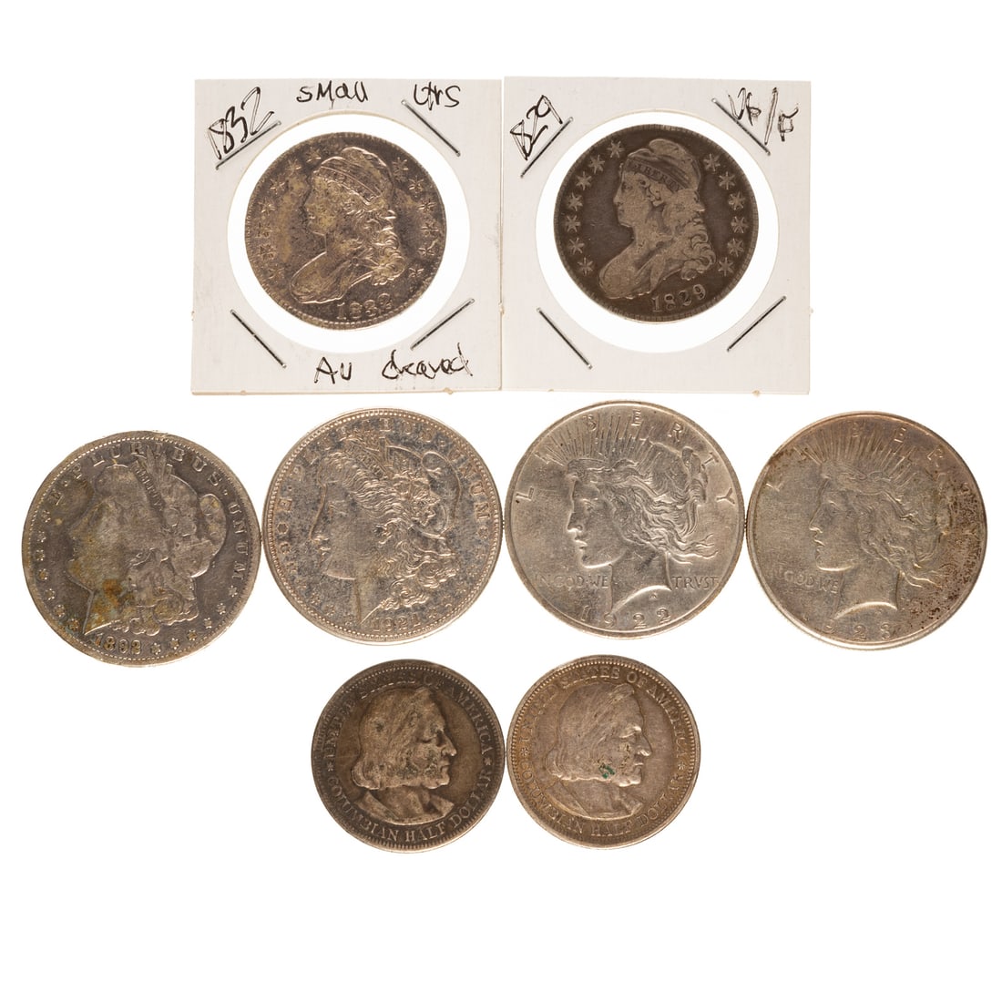 Larger US Type Coins Including Two Bust Halves (1 of 4)