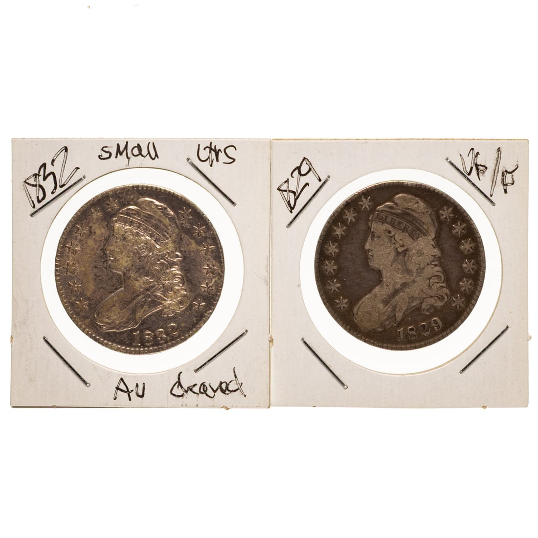 Larger US Type Coins Including Two Bust Halves - 3