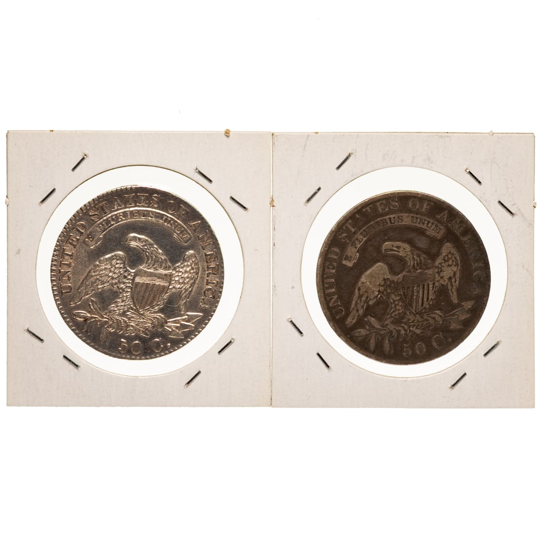 Larger US Type Coins Including Two Bust Halves - 4