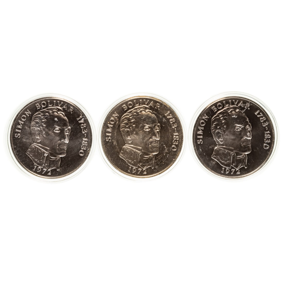 Three Sterling Silver Panama 20 Balboas 1972: These have a total ASW of 11.56 oz silver