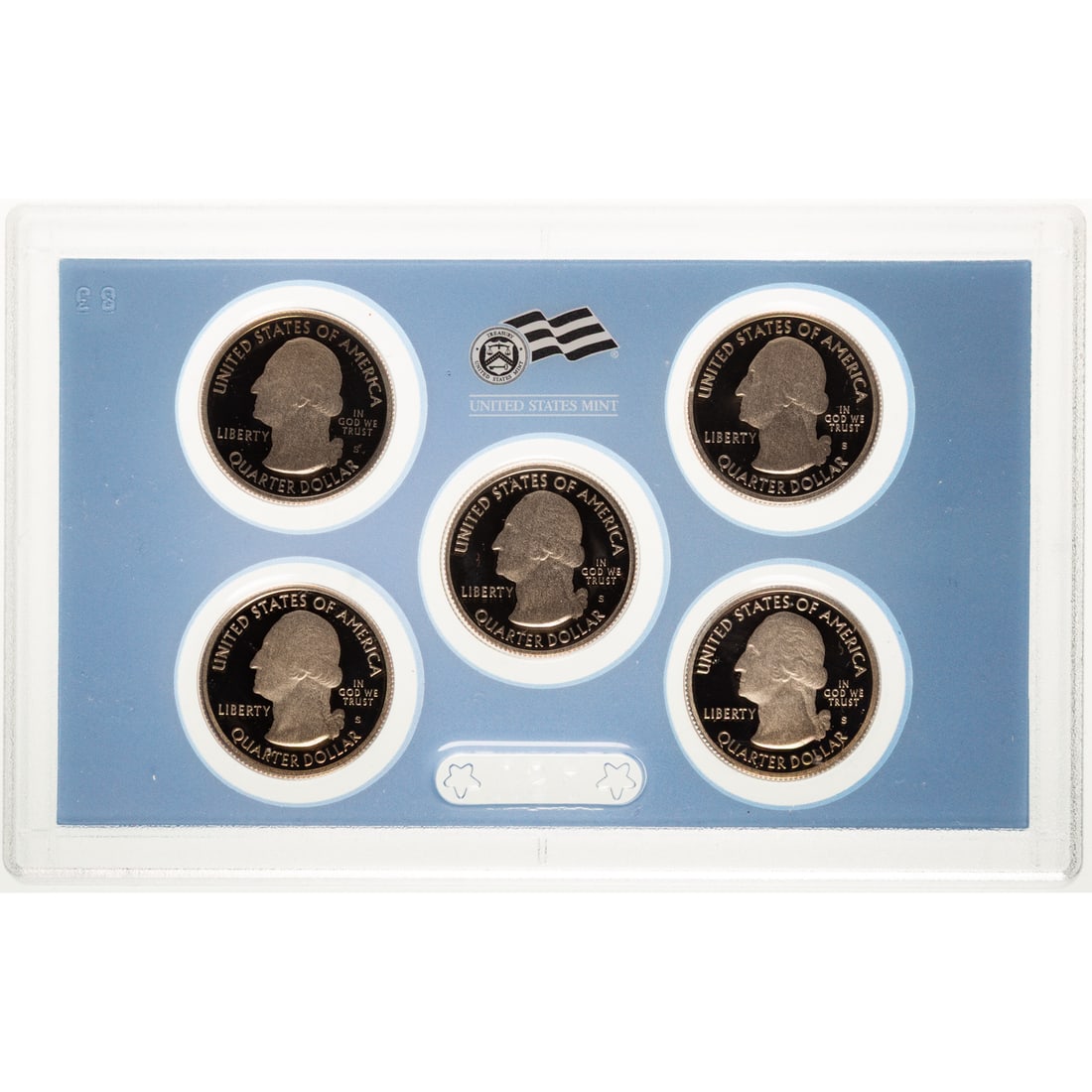 Six Silver State Quarter Sets - 3
