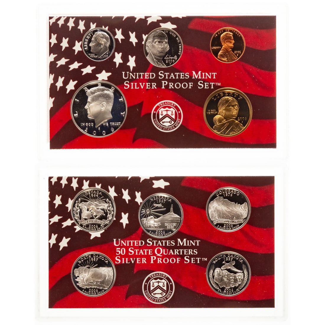 Six Silver Proof Sets - 2