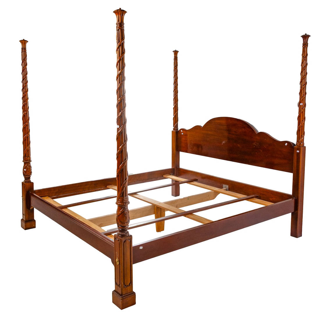 Hickory Chair King Size Mahogany Poster Bed (1 of 5)