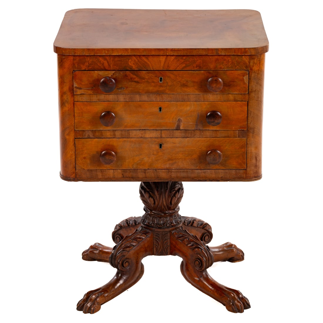 American Classical Mahogany Work Table (1 of 7)