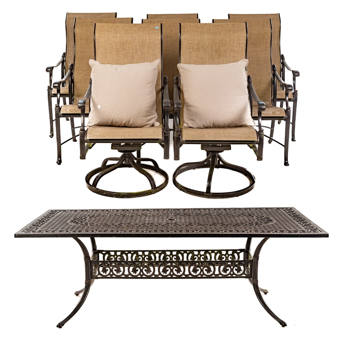 Gen Sun Outdoor Patio Table & Eight Chairs (1 of 11)