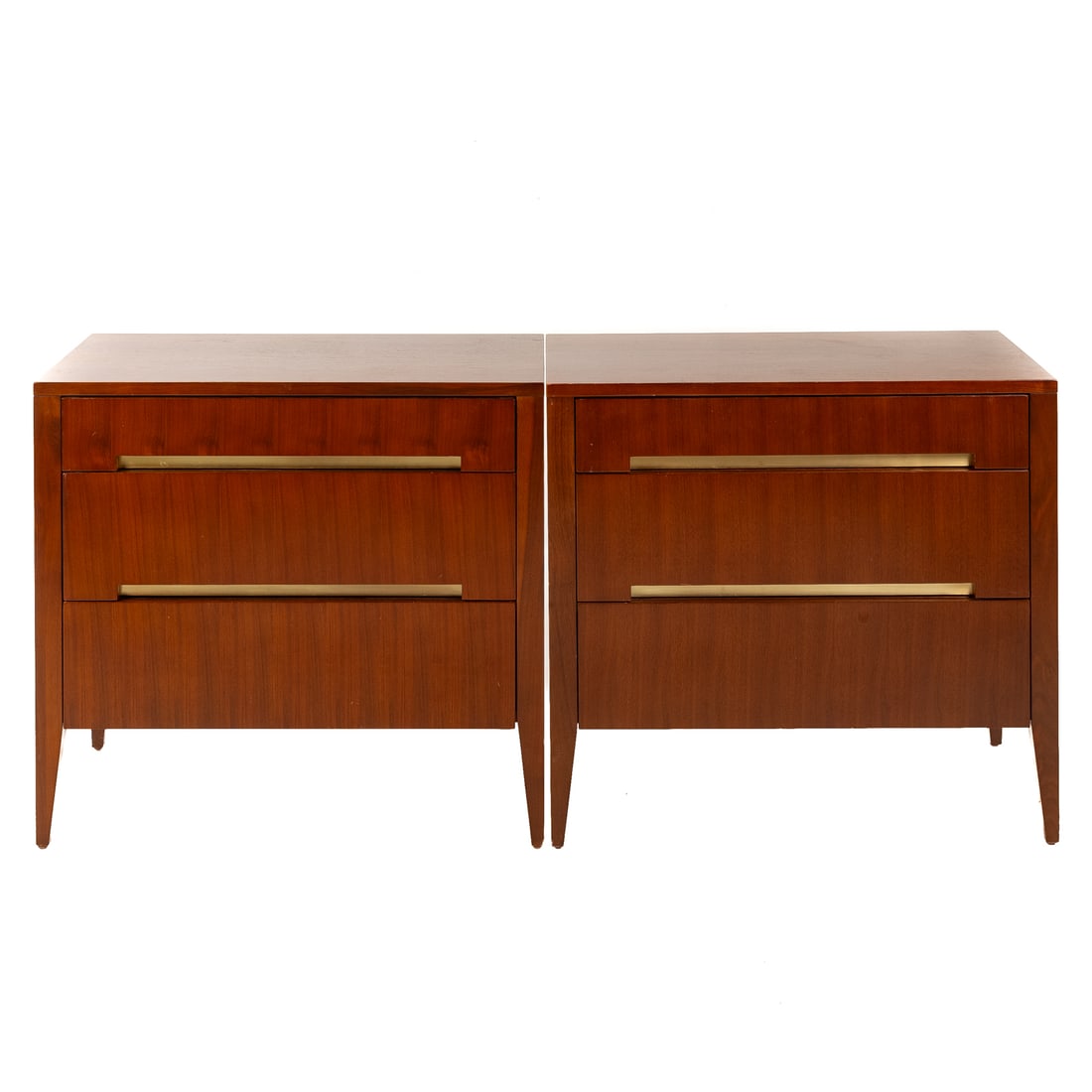A Pair of Contemporary Mahogany Bedside Chests (1 of 4)