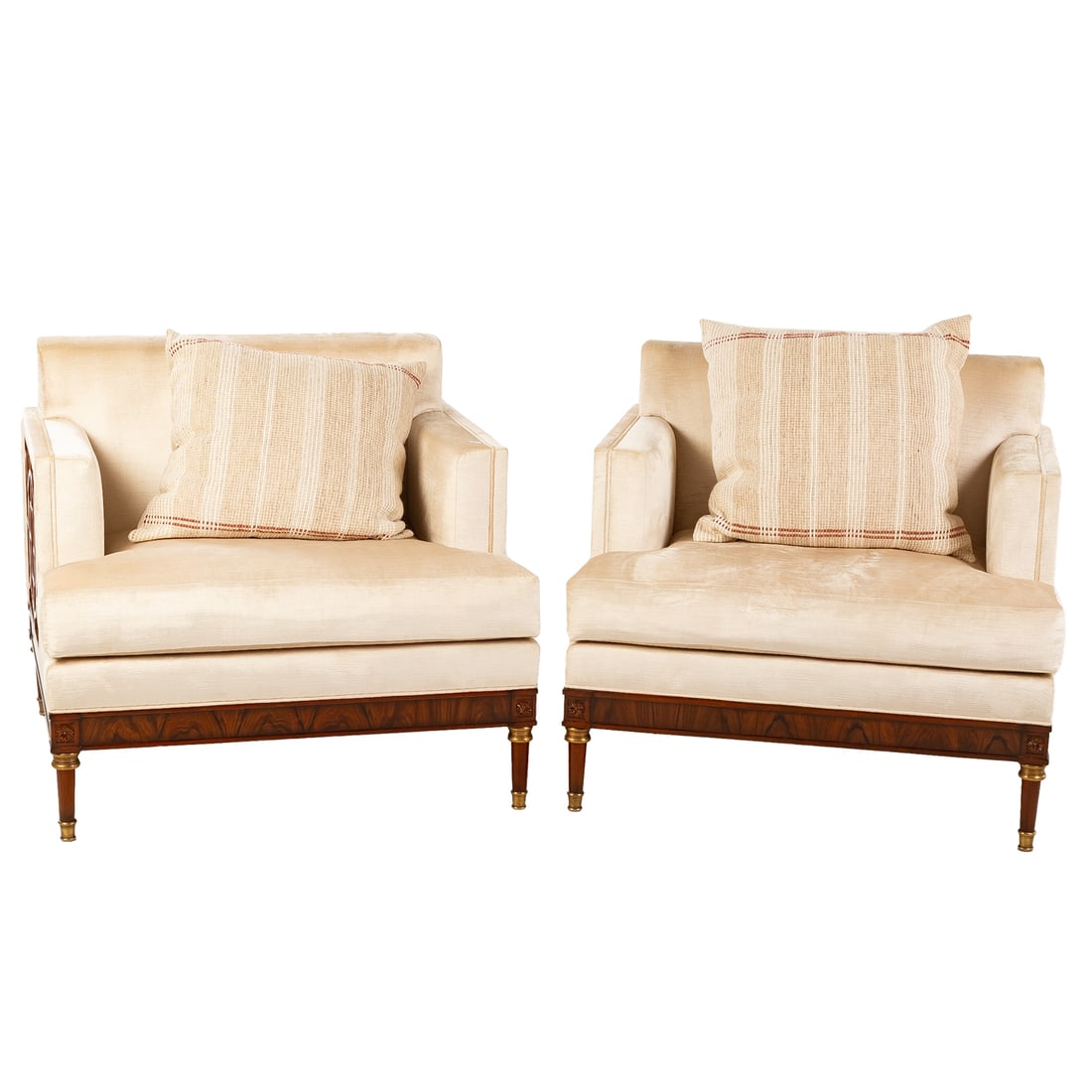 A Pair of Jansen Parma Upholstered Armchairs (1 of 5)