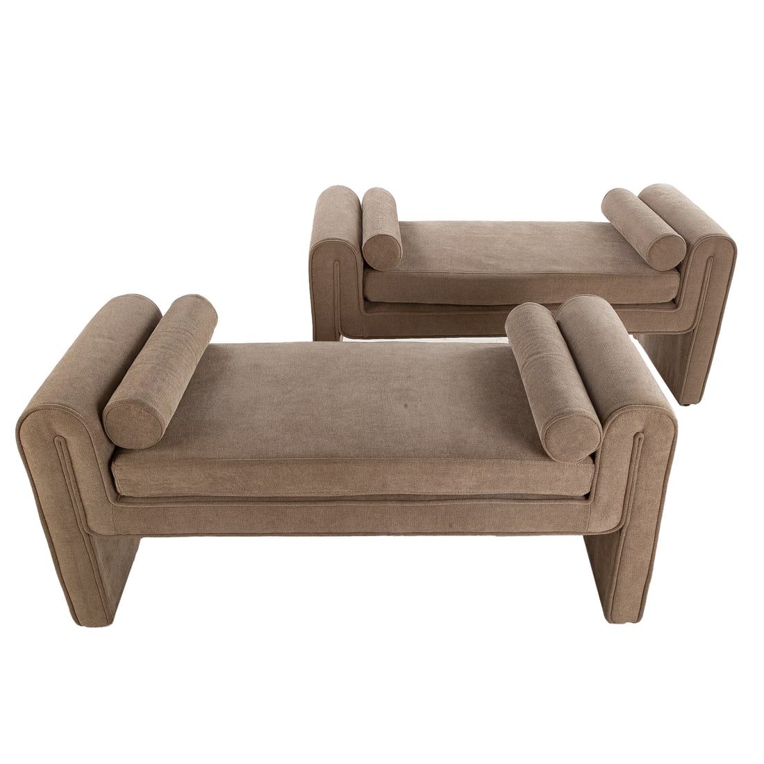 A Pair of Contemporary Upholstered Benches (1 of 3)