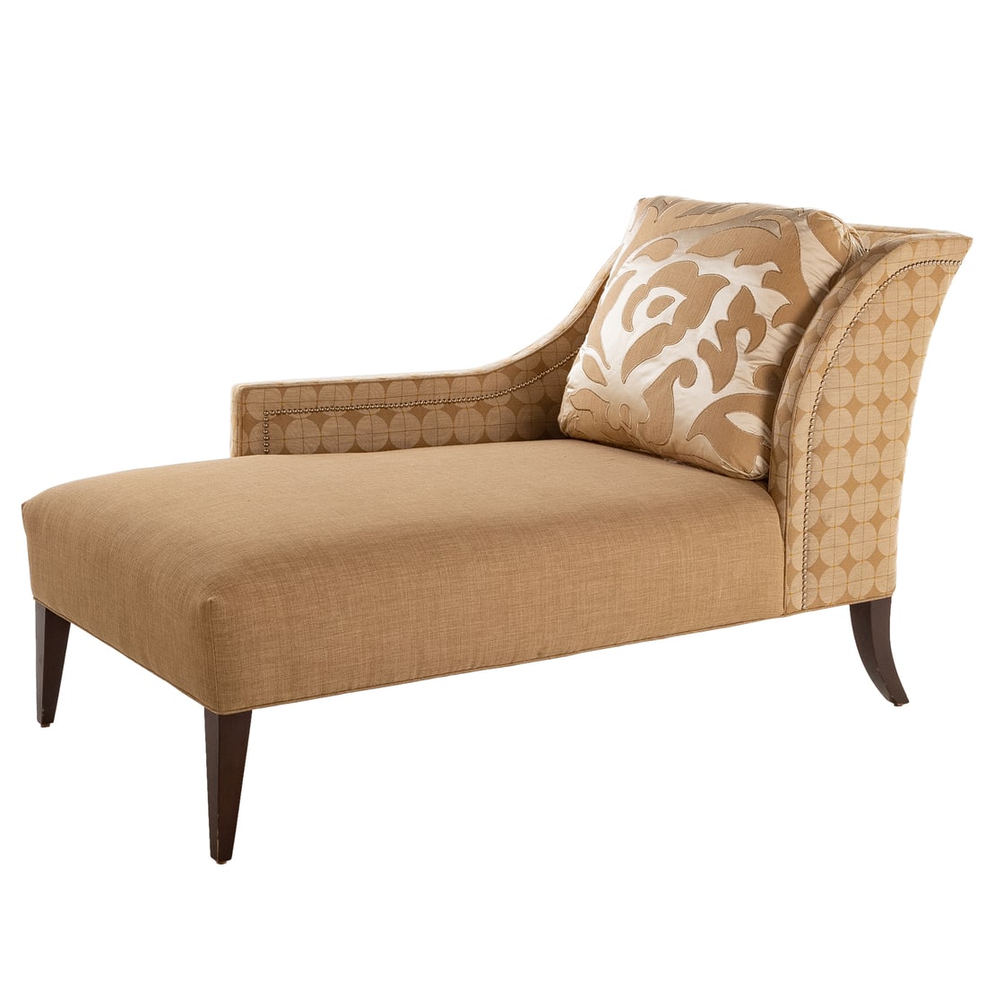 Contemporary Custom Upholstered Chaise Lounge (1 of 4)