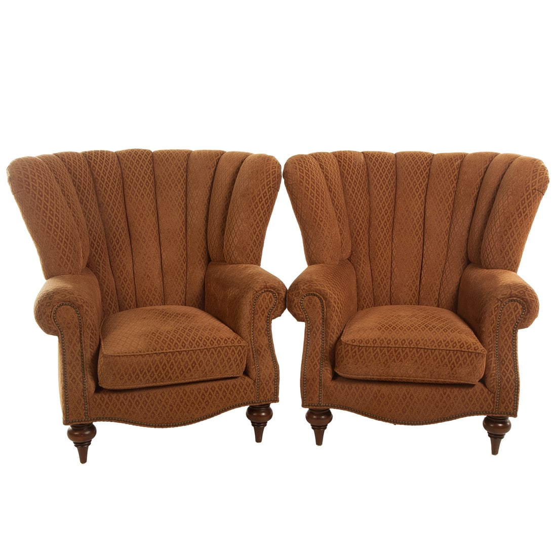 A Pair of Henredon Upholstered Wingback Chairs (1 of 5)
