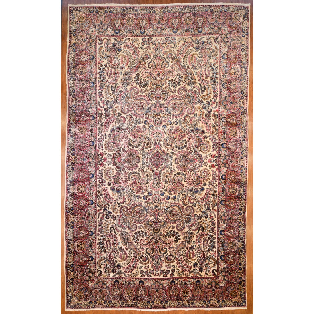 Semi-Antique Lavar Kerman Carpet, Persia, 10.8 x 17.9?: Second quarter, 20th century, hand-knotted, wool pile