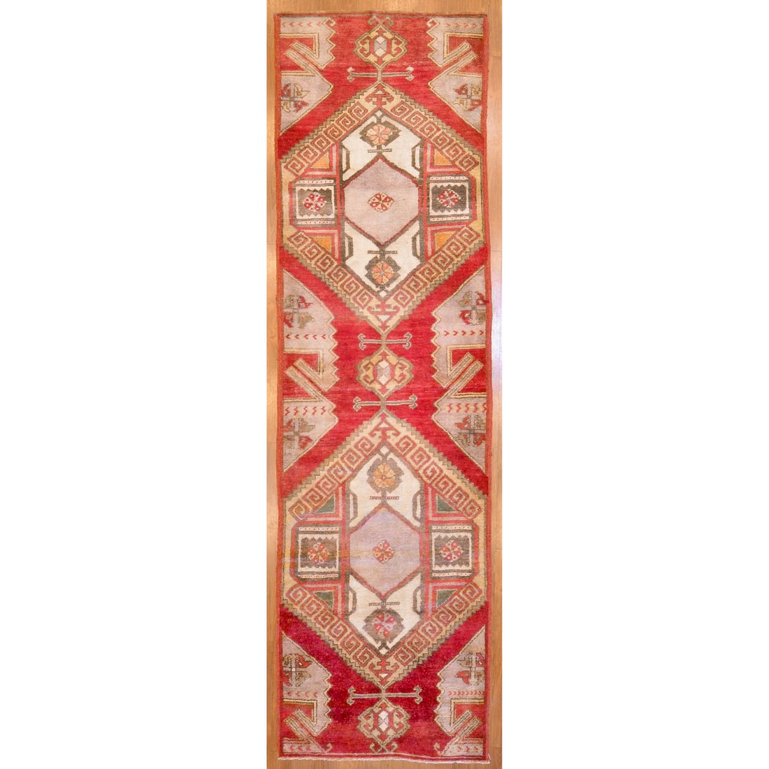 Antique Oushak Runner, Turkey, 3.3 x 11.4 (1 of 5)