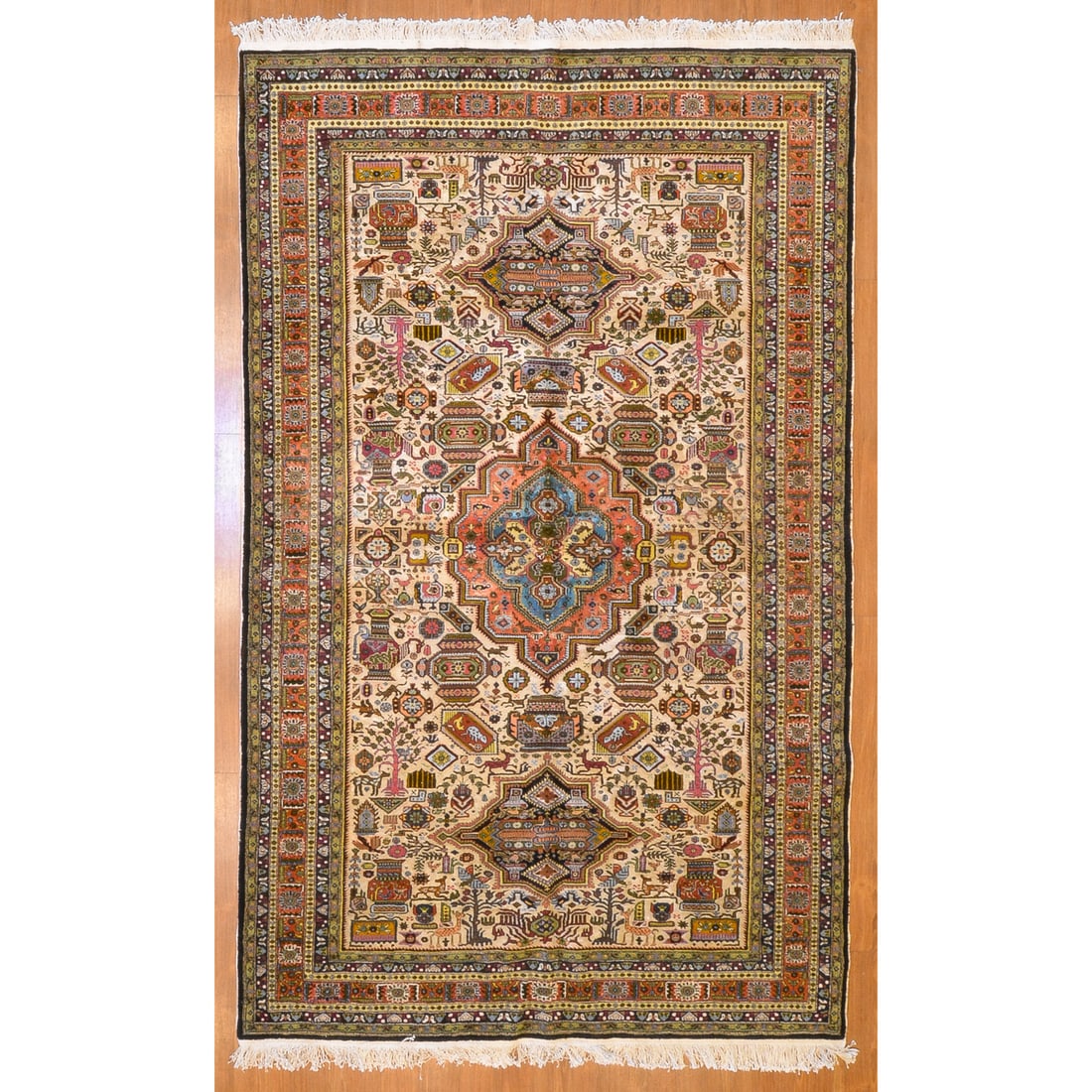 Semi-Antique Ardebil Rug, Persia, 5.6 x 8.9 (1 of 4)