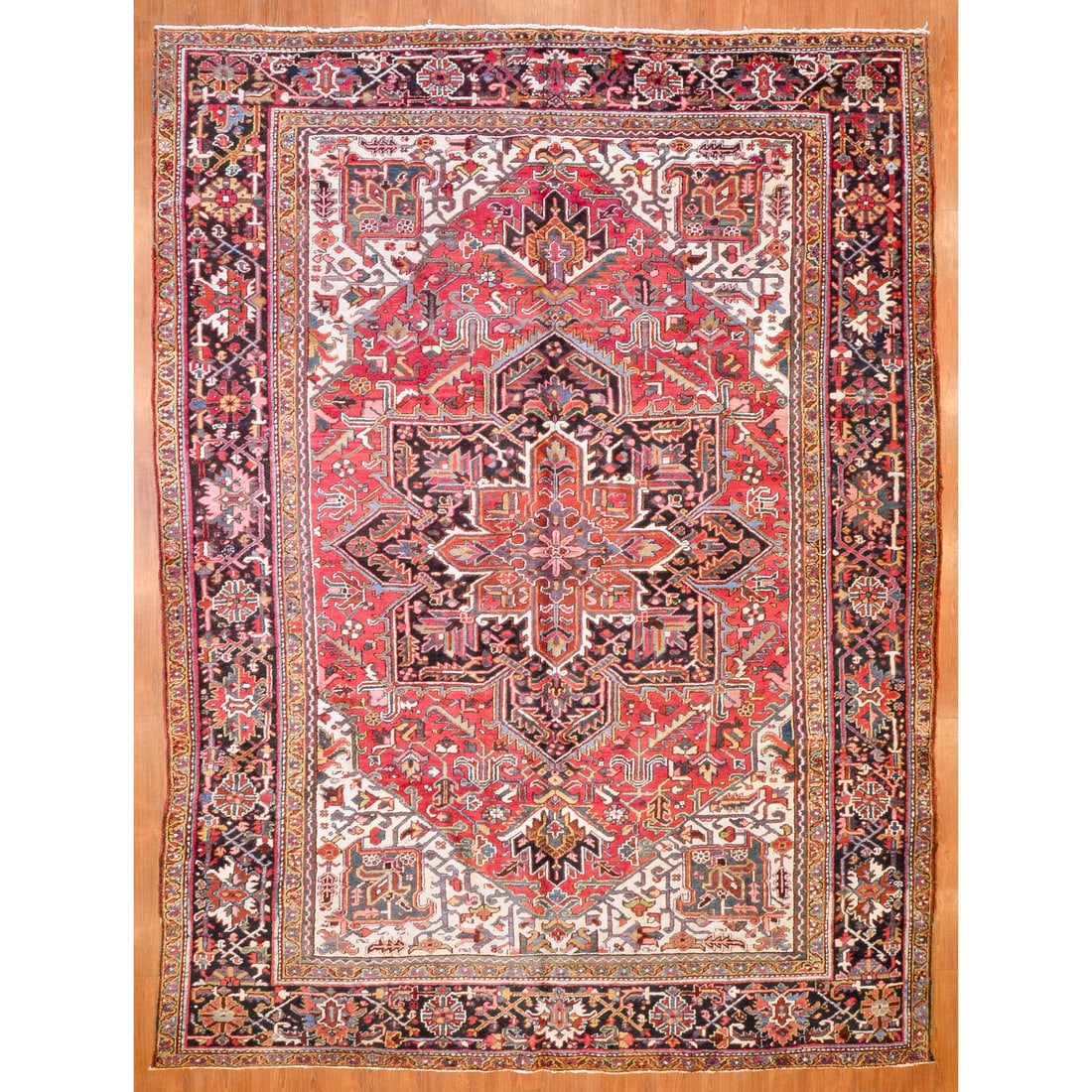 Semi-Antique Heriz Rug, Persia, 9.2 x 12 (1 of 6)