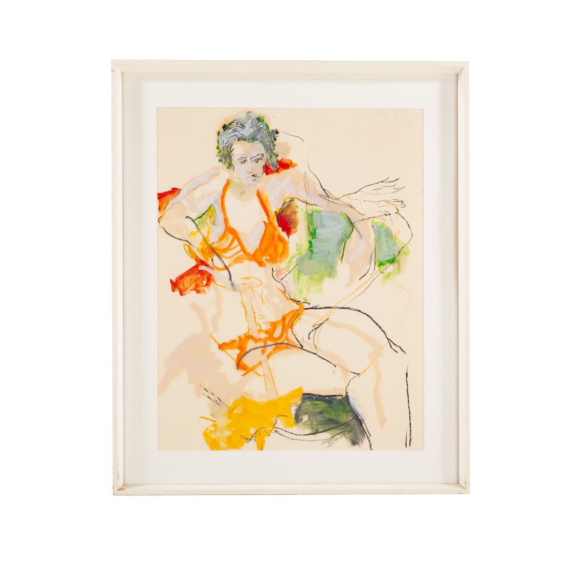 Tammra Sigler. Seated Woman, mixed media (1 of 4)