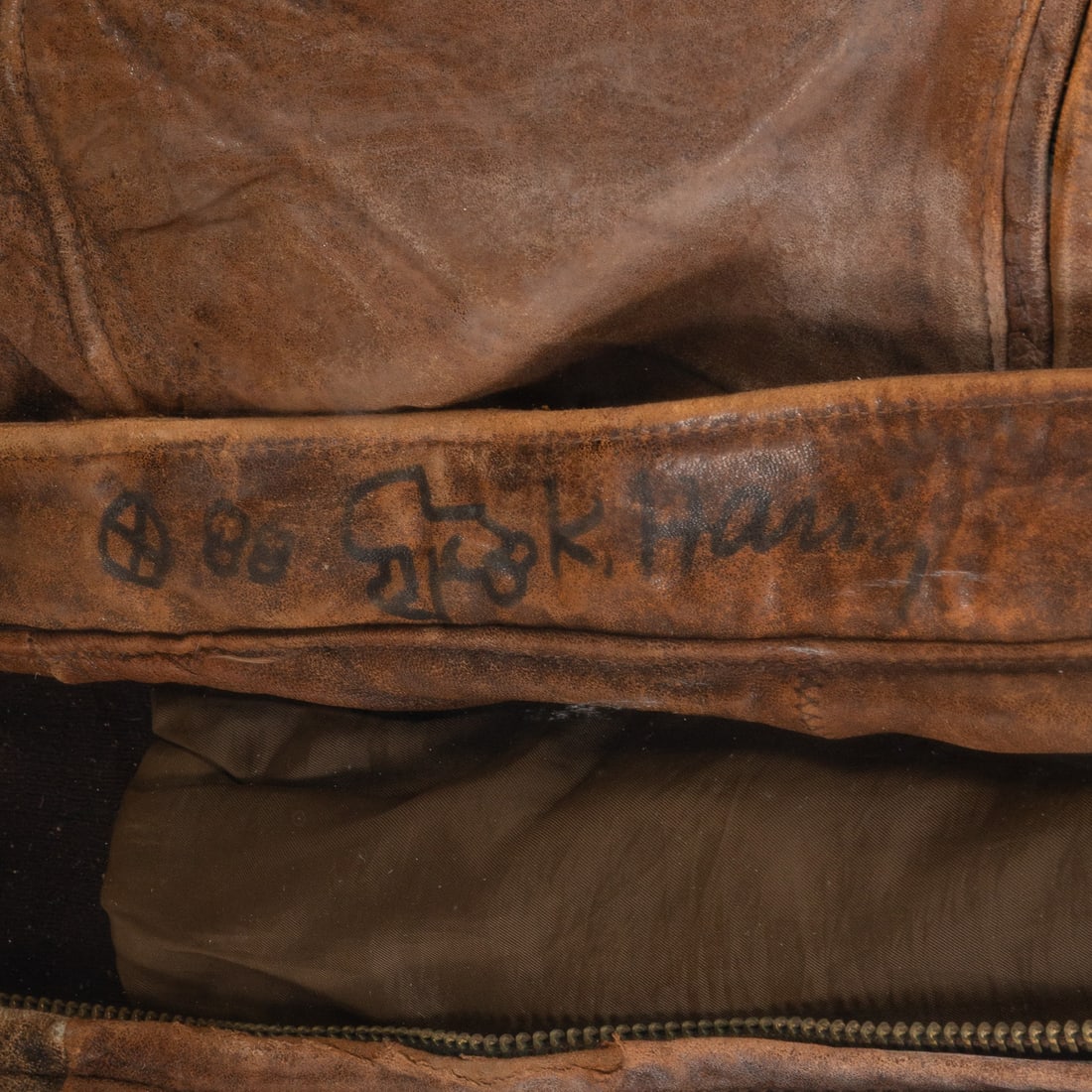 Keith Haring Signed Leather Jacket, 1988 - 2