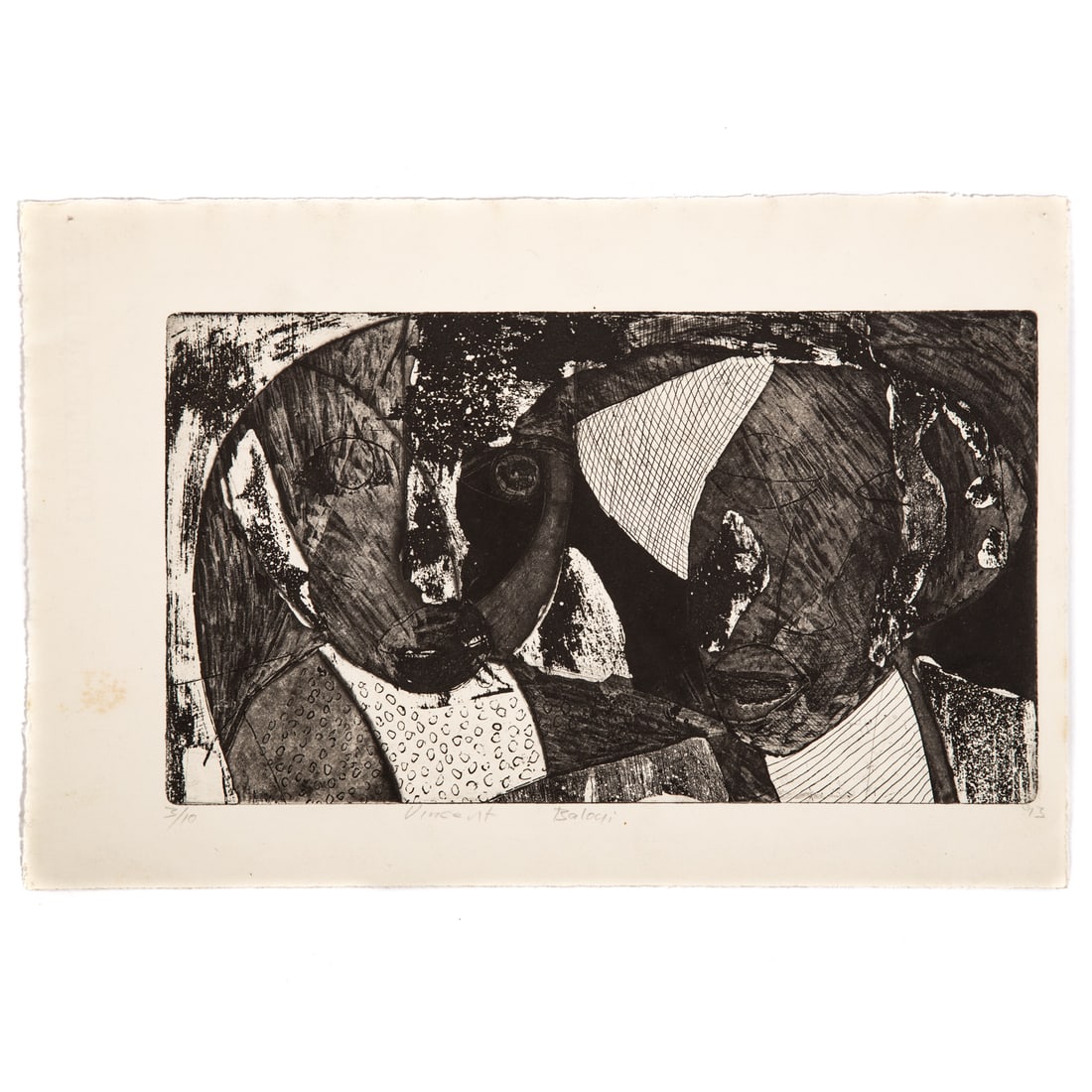 Vincent Baloyi. Untitled, aquatint (1 of 4)