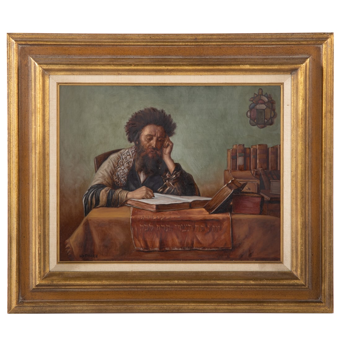 Douglas Hofmann. Torah Scholar, oil (1 of 4)
