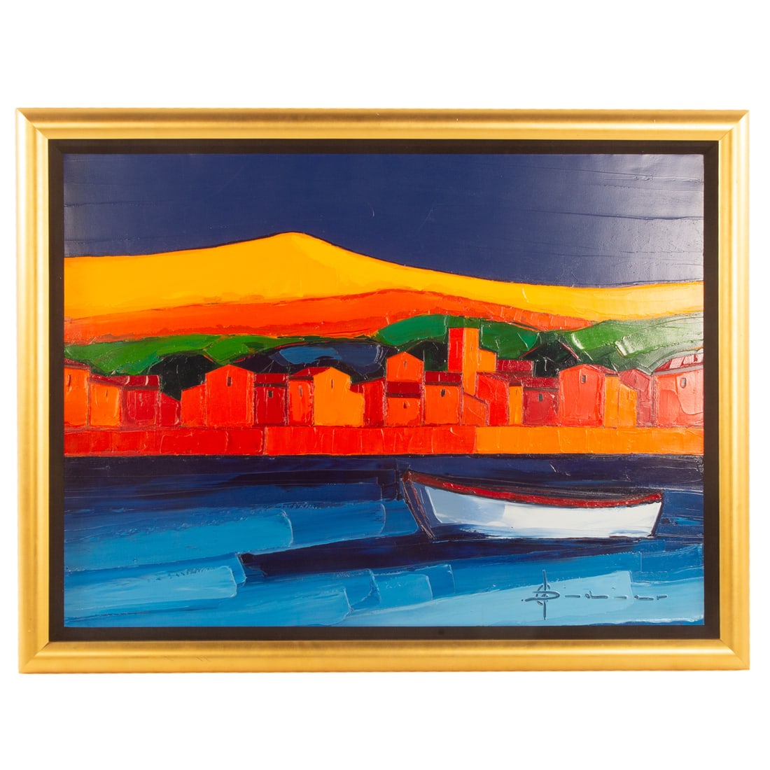 Didier Chretien. "Les Remparts," oil: (French, b. 1963) Oil on canvas, 2004, signed lr, signed, titled and dated on verso, sight size: 36 1/2 x 50 in., framed size: 43 1/2 x 57 in. Provenance: From a private collection, Washington, DC