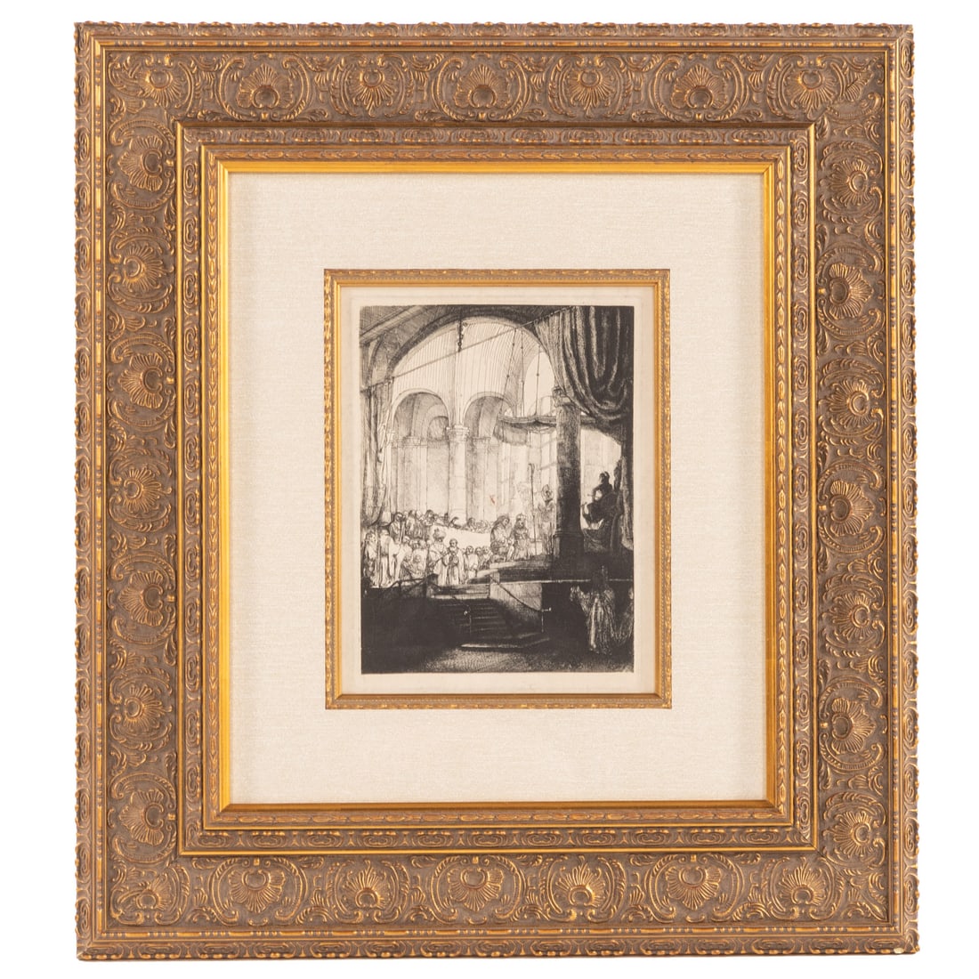 After Rembrandt. "Medea- Jason and Creusa," etching (1 of 3)