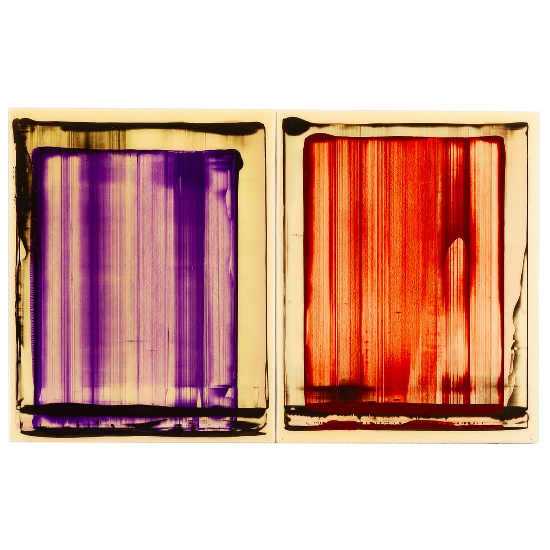 April Leila. "Singe I & VII," acrylic (1 of 4)